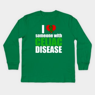 I Love Someone with Celiac Disease Kids Long Sleeve T-Shirt